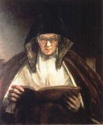 An Old Woman Reading REMBRANDT Harmenszoon van Rijn